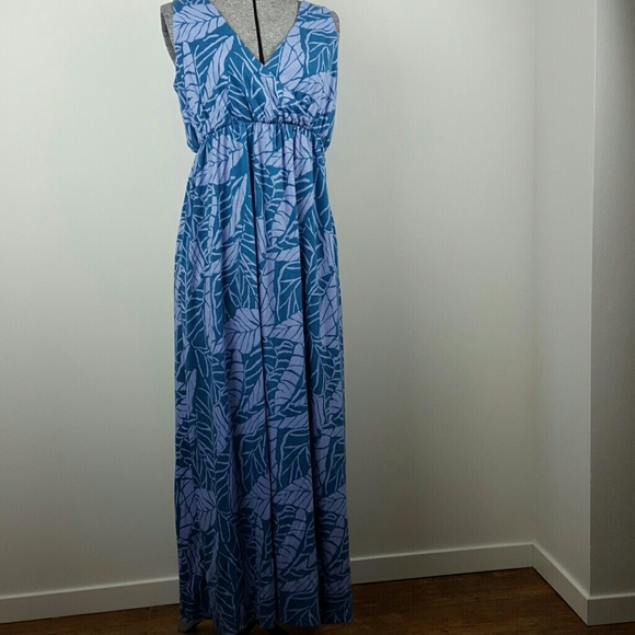 indigo maxi dress